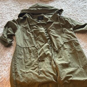 Love Tree Army Green Utility Jacket